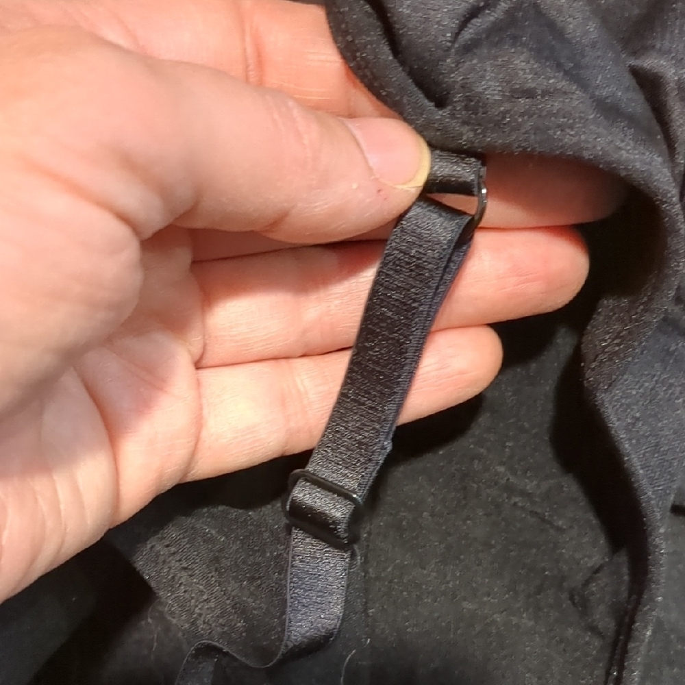 Black Bodysuit with Spaghetti Straps Sz Small - Picture 4 of 9
